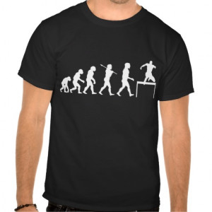 Hurdles Evolution ~ Track and Field Tee Shirts