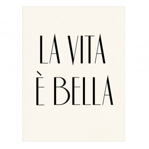 Life Is Beautiful In Italian La vita bella italian poster
