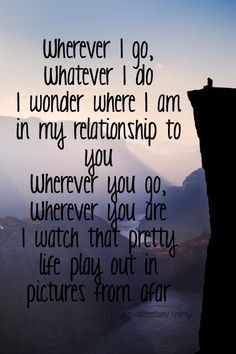 ... life that's now separate from mine. John Mayer- In Your Atmosphere