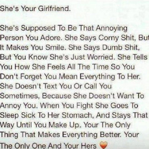 . If you find a women as you read in this description of a girlfriend ...