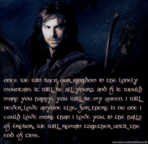 Once we win back our kingdom in the Lonely Mountain, it will be all ...