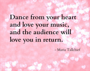 ... Love Your Music And The Audience Will Love You In Return - Maria