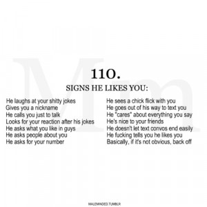 ... male # male minded # he likes you # he likes me # he loves me # like