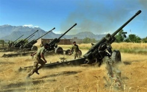 pak army artillery s medeium guns in action pakistan army