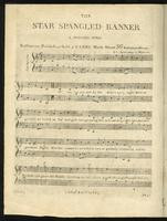 ... banner : a pariotic [sic] song ... air. Anacreon in heaven. (1814