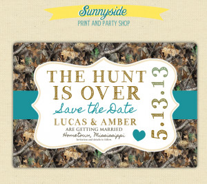 Camo / Duck Dynasty Inspired Invitations and Save the Dates