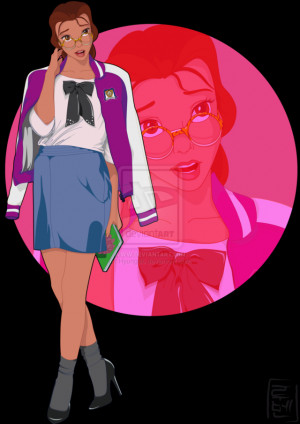 Classic Disney Characters Re-imagined as College Students