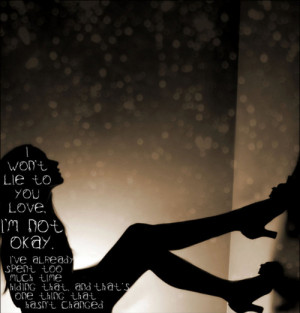 depressing, dig with me, hiding, lie, not okay, quote, shadow