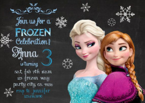 Frozen birthday invitation - Disney's Frozen - Disney Princess ...