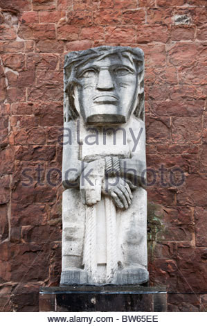 Jacob Epstein 39 s Ecce Homo sculpture in old Coventry cathedral