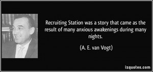 Recruiting Station was a story that came as the result of many anxious ...
