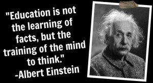 Home » Celebrity Quotes » Albert Einstein Quotes » Education is not ...