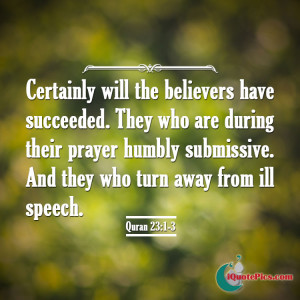 ... (Mumin) who are humbly submissive! Download this quote on a photo