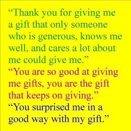 ... hubpages...Thank You Messages for Gifts: How to Say Thanks for a Gift
