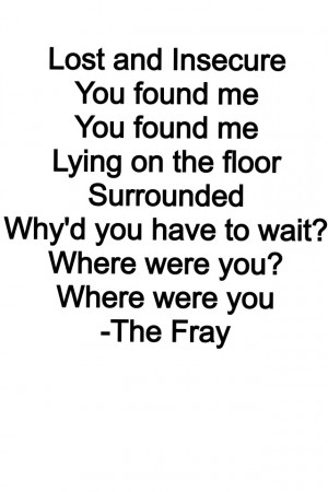 You Found Me The Fray