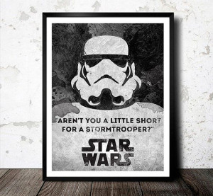 Star Wars Poster. Filmplakat. Star Wars-Zitat. Stormtrooper-Poster ...