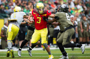 Spring Game 2014 - OREGON HEAD COACH MARK HELFRICH DISCUSSES SPRING ...