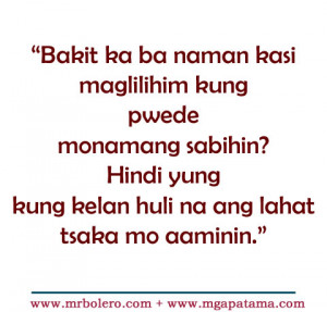 lihim tagalog quotes Patama tagalog quotes Move On Quotes