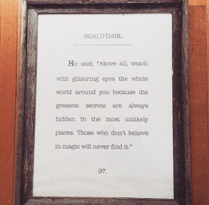 Roald Dahl Book Quote