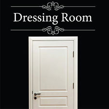 DRESSING ROOM removable wall quote sign bedroom vinyl wall sticker