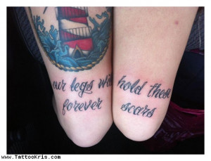 Leg Quote Tattoos For Women
