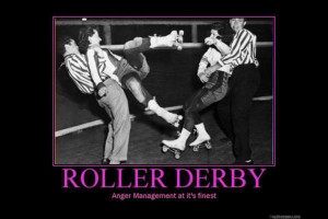 Roller derby - Final roller is on track