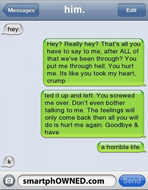 him, imessage, lol, love quote, quote, rude, text, texts
