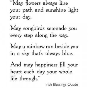 Magenta Cling Stamps - Irish Blessing Quote