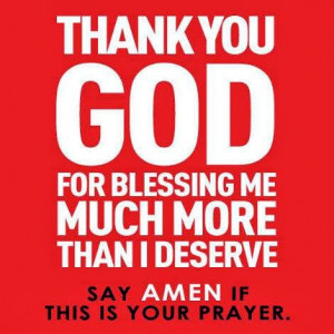 prayer quotes thank you lord for your blessing on me
