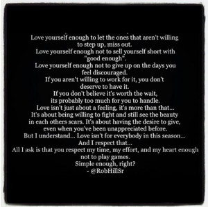 Rob Hill Sr love quote