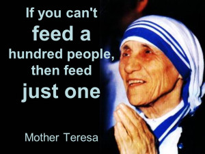 Mother Teresa Feeding The Poor Quote slides - page 4