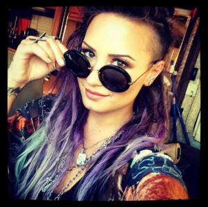 ... Her Pretty Waves For Cool Purple Dreadlocks In New Instagram Selfie