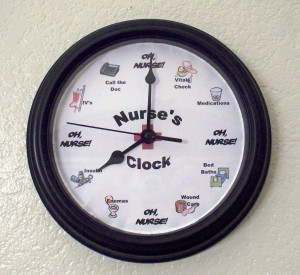 Funny Nursing Pictures Funny nurse clock gift by