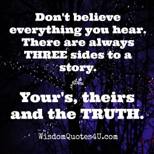 Don’t believe everything you hear