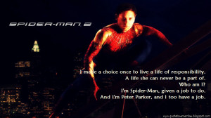 Spiderman Quotes Quote to remember: spider-man