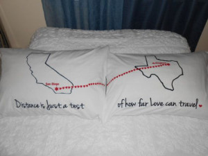 Long Distance Love Quote, Connecting Hearts Between States, Bedroom ...