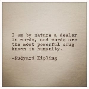 Rudyard Kipling Quote Typed on Typewriter by farmnflea on Etsy, $8.00