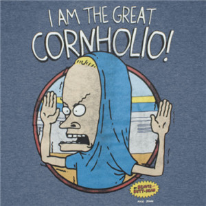 beavis and butthead great cornholio t shirt blue £ 17 14 0 00 out of ...
