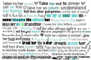 how to treat a girl right ♥