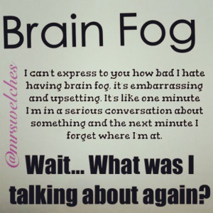 Brain Fog #fibro #fibromyalgia