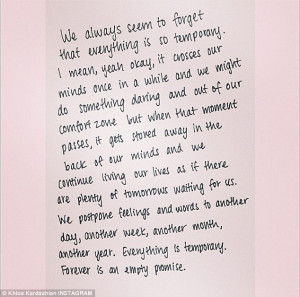 Can you hear the violins: Khloe Kardashian must have been in a sad ...