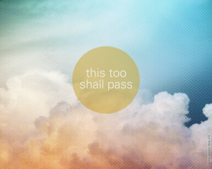 Inspirational Quote, Typography Art, This Too Shall Pass print. , via ...