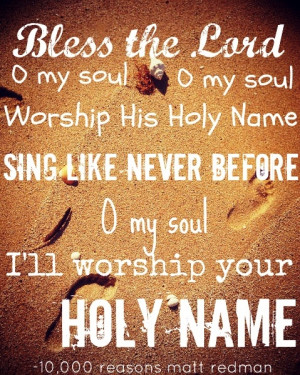 10,000 Reasons and the beach. Two of my favorite things