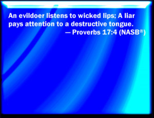 Proverbs 17:4 Bible Verse Slides