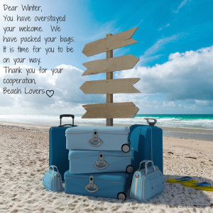 Dear Winter, You have overstayed your welcome