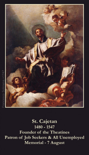 St. Cajetan Prayer Card
