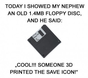 funny save icon floppy disk