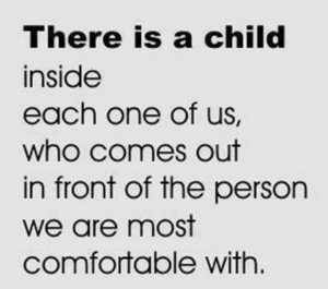 ... Us Who Comes Out In Front Of The Person We Are Most Comfortable With
