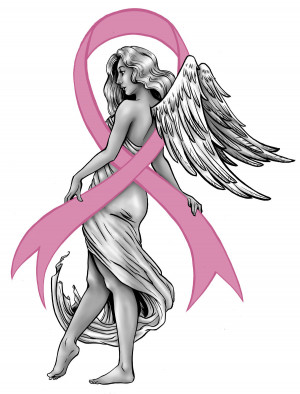 Breast Cancer Angel Tattoo by ~ Carliihde