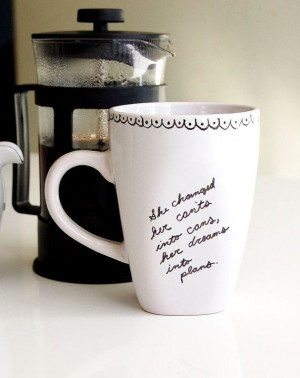 hand illustrated mug quote mug coffee cup mug by tehhome on etsy $ 10 ...